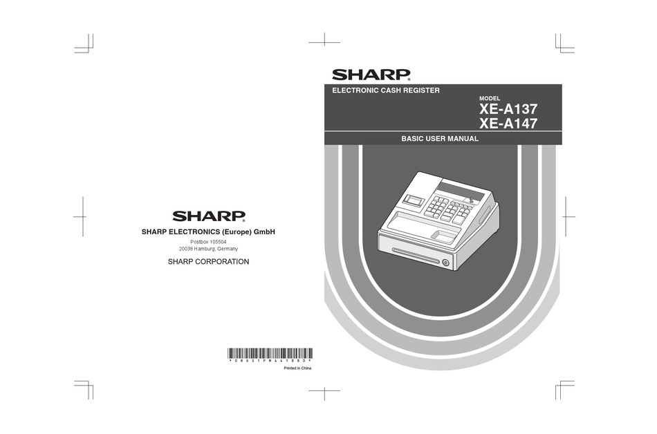 SHARP XE-A137-WH BASIC USER MANUAL Pdf Download | ManualsLib