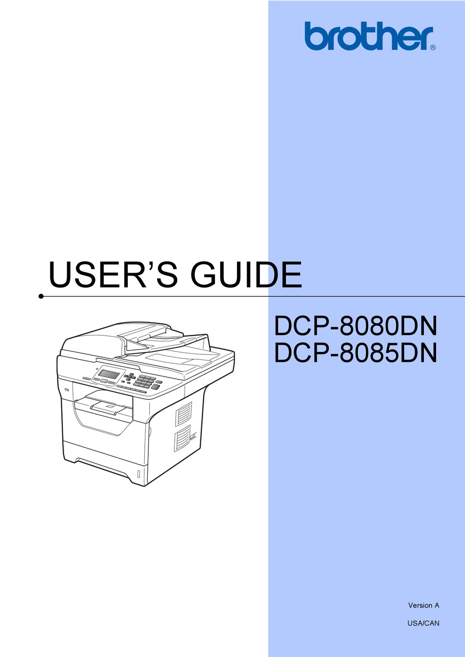 BROTHER 8085DN - DCP B/W LASER USER MANUAL Pdf Download | ManualsLib