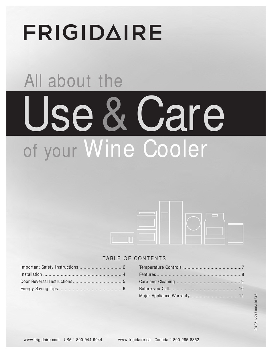 Frigidaire Ffwc38f6ls Use Care Manual Pdf Download Manualslib