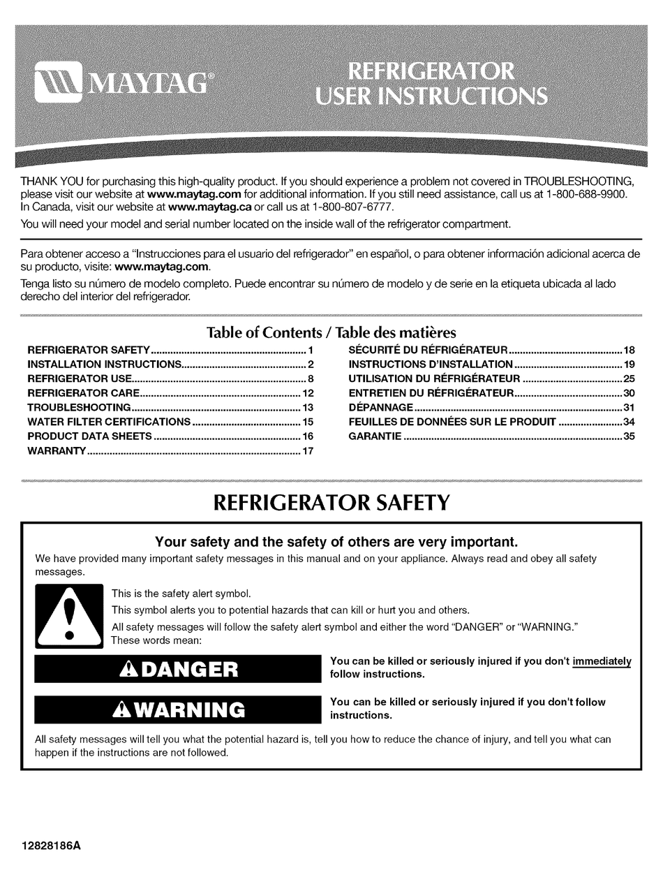 maytag mfi2569vew