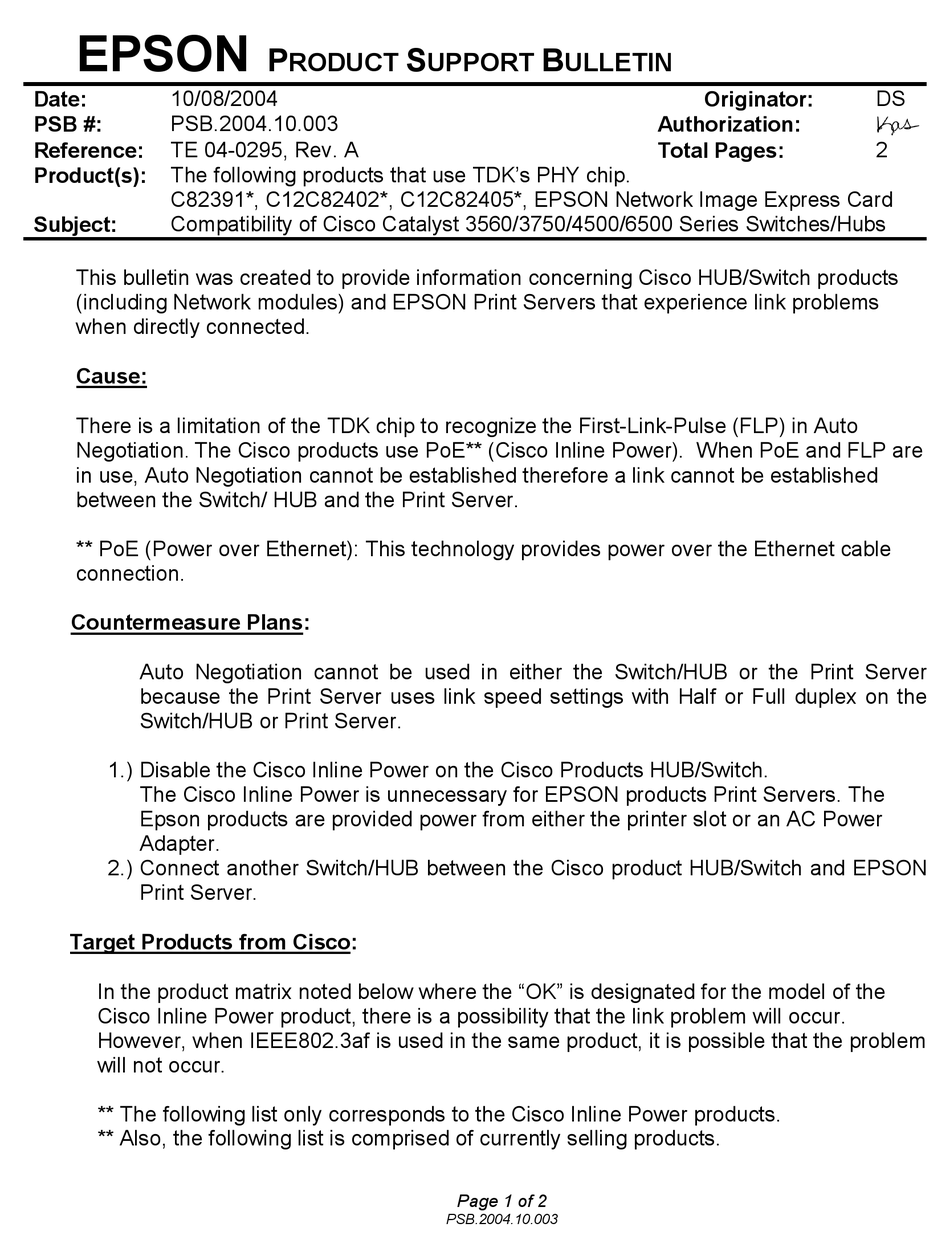 epson network image express card