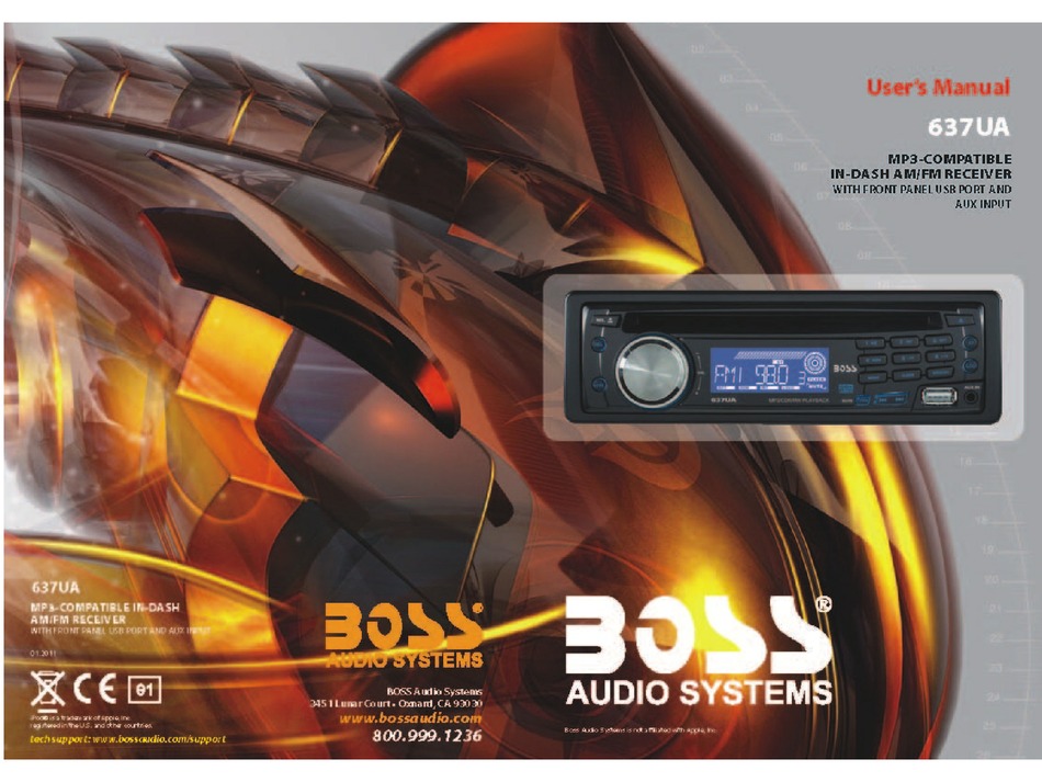 Boss Audio Systems 637ua User Manual Pdf Download Manualslib