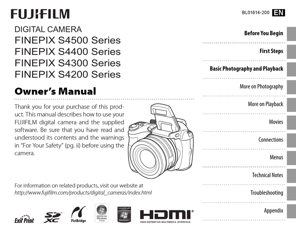 Fujifilm Finepix S4200 Series Owner S Manual Pdf Download Manualslib