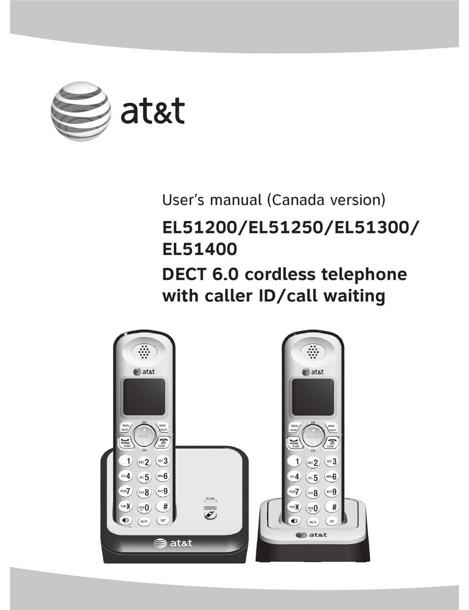 AT&T EL51200 USER MANUAL Pdf Download | ManualsLib