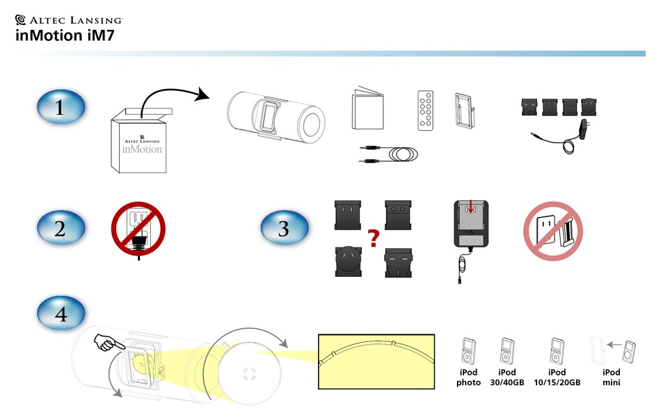 ALTEC LANSING INMOTION IM7 CONNECTION MANUAL Pdf Download ManualsLib
