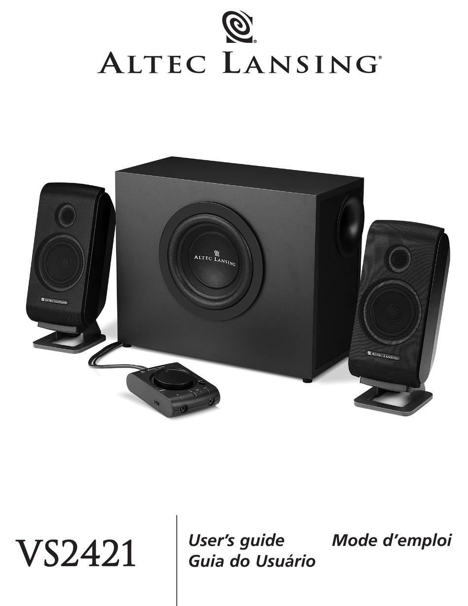 Altec lansing hot sale gva2 manual