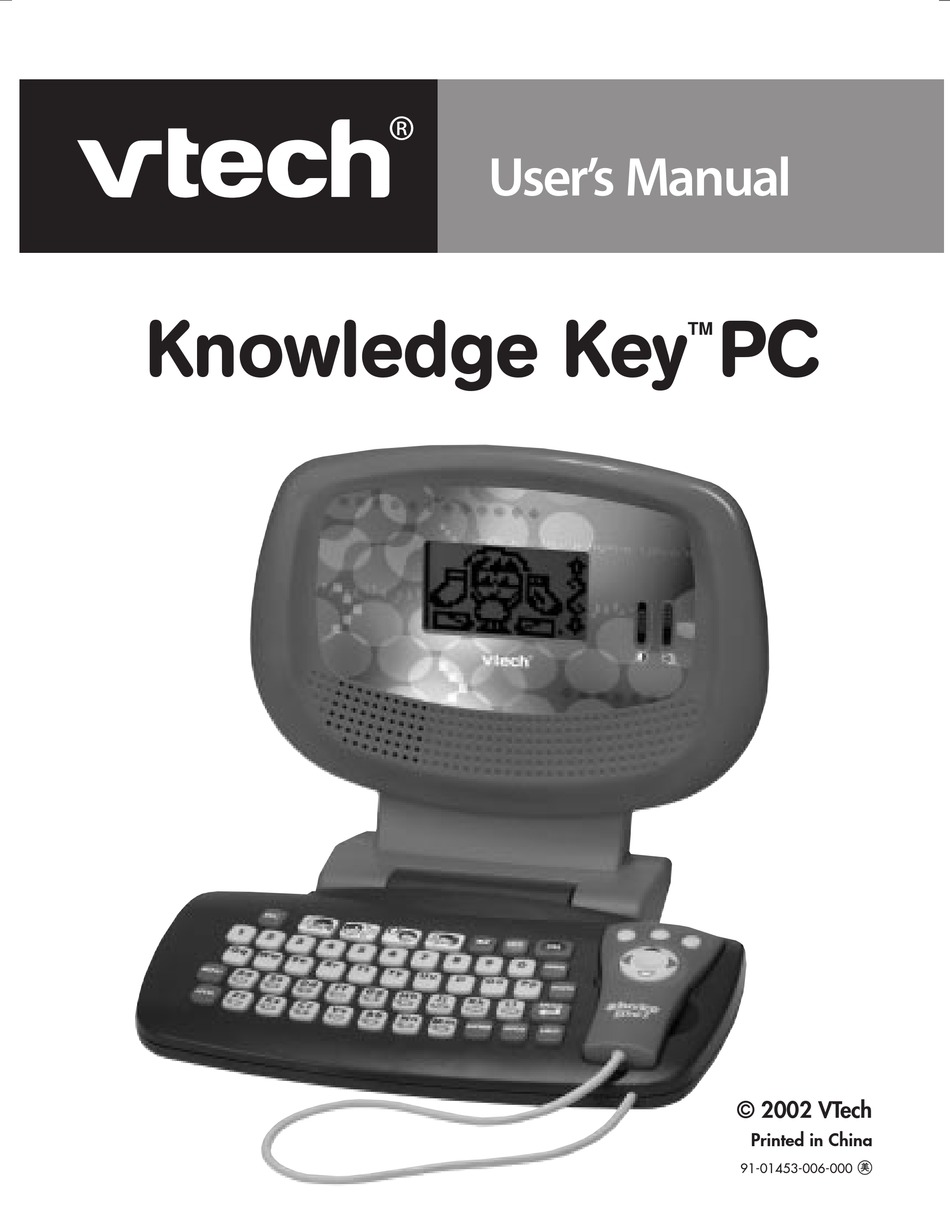 VTECH KNOWLEDGE KEY PC USER MANUAL Pdf Download
