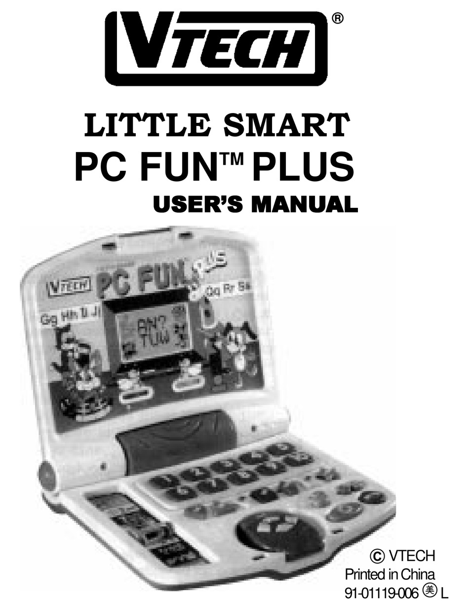 VTECH PC FUN PLUS USER MANUAL Pdf Download | ManualsLib