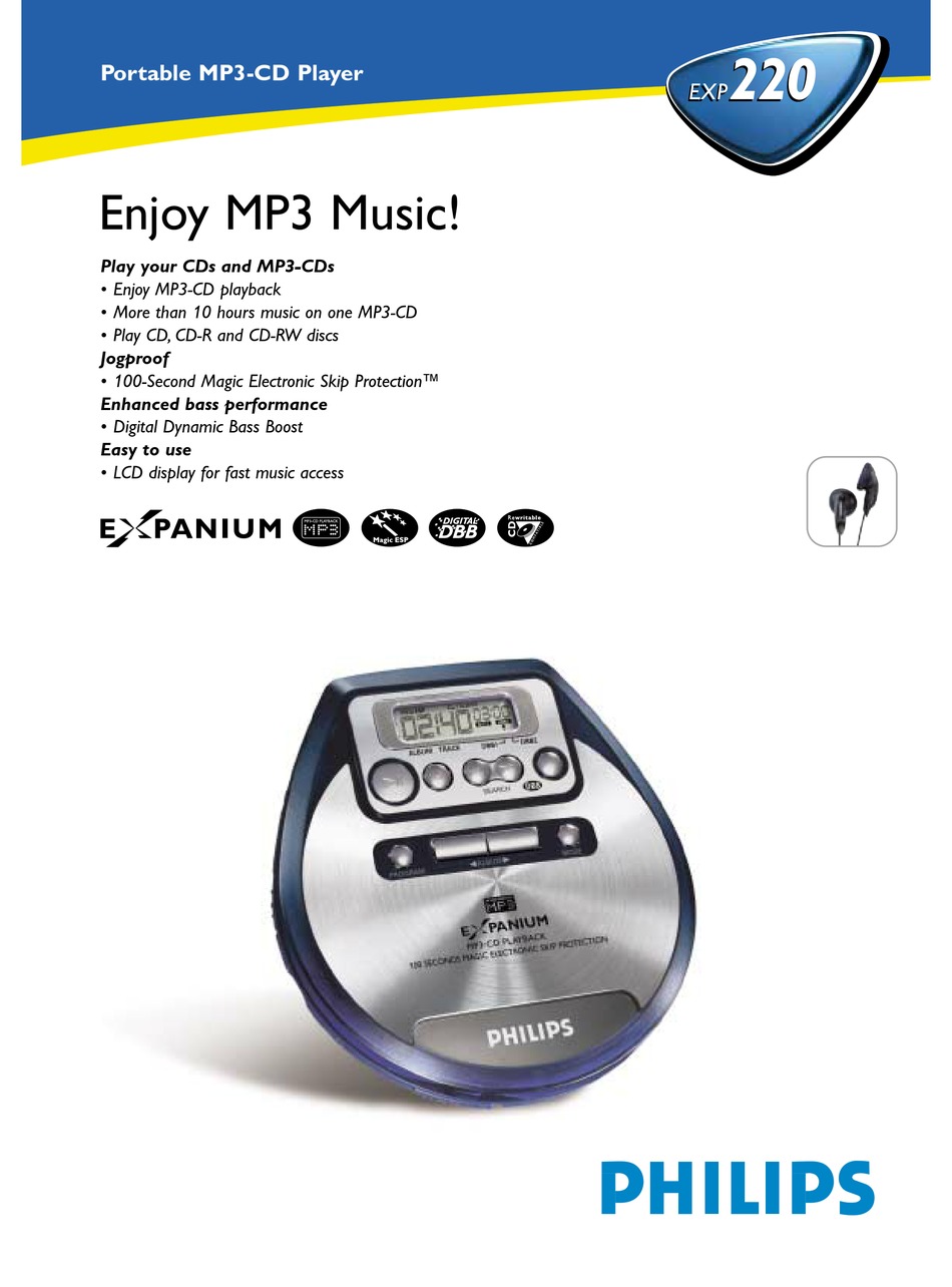 PHILIPS EXP220/00Z SPECIFICATIONS Pdf Download ManualsLib