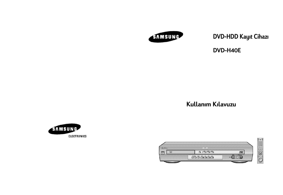 SAMSUNG DVDH40E MANUAL Pdf Download ManualsLib