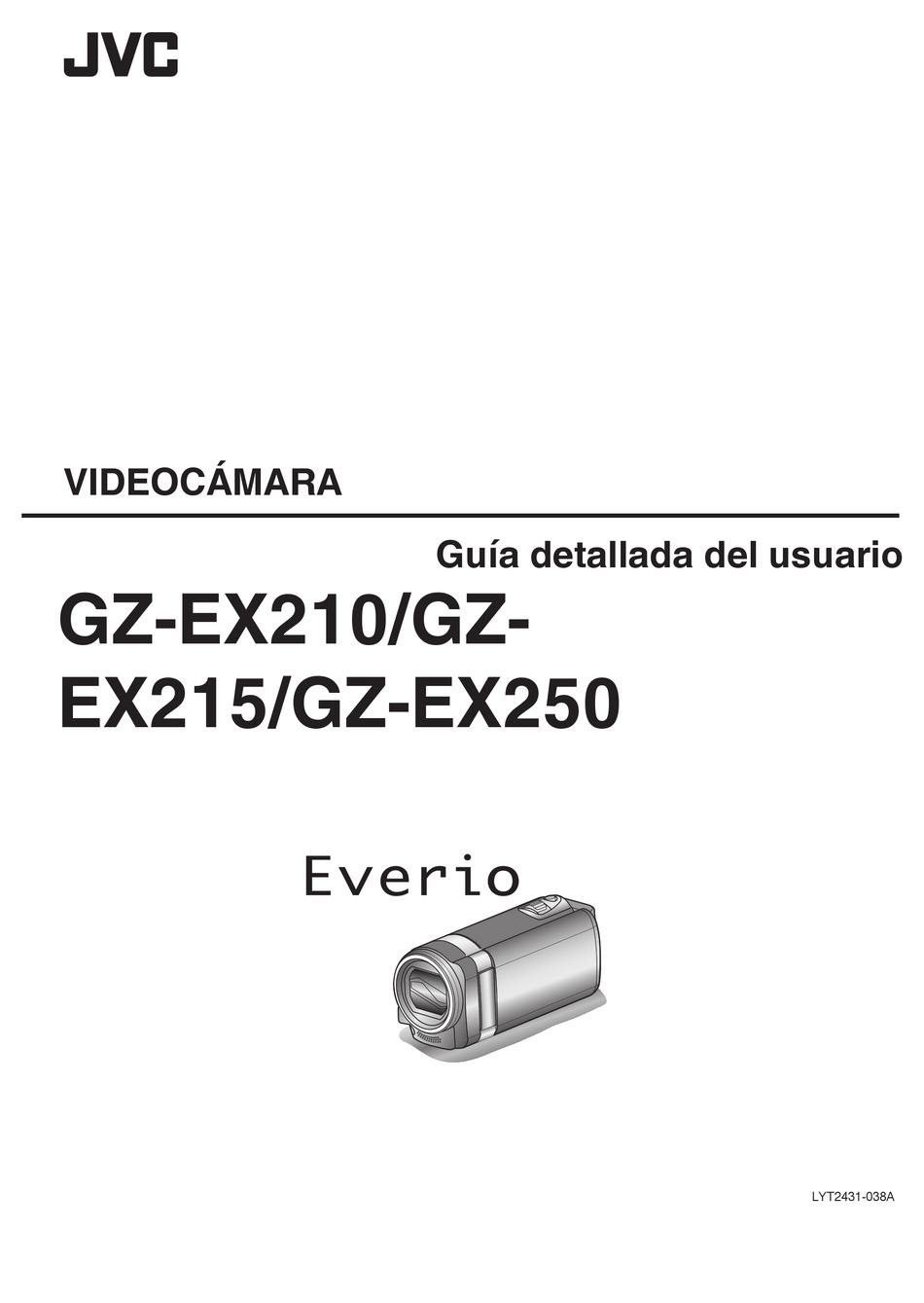 Jvc Everio Gz Ex210 Guia Detallada Del Usuario Pdf Download Manualslib