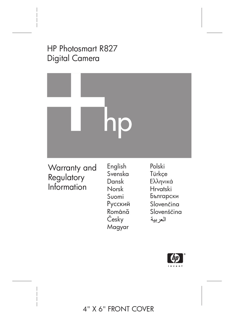 Hp Photosmart R827 Manual Pdf Download Manualslib 3737