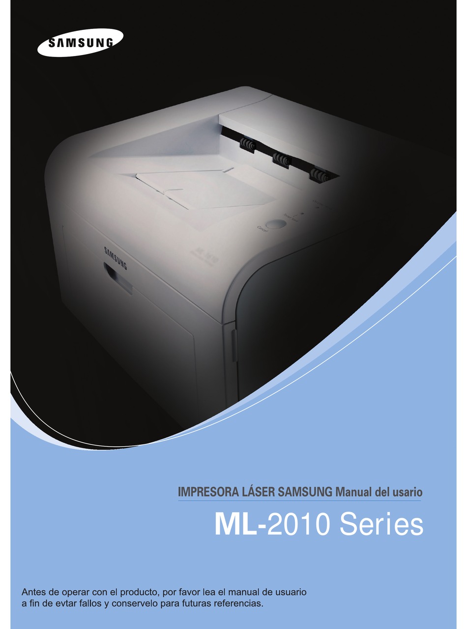 Samsung Ml 10 B W Laser Printer Manual Del Usuario Pdf Download Manualslib