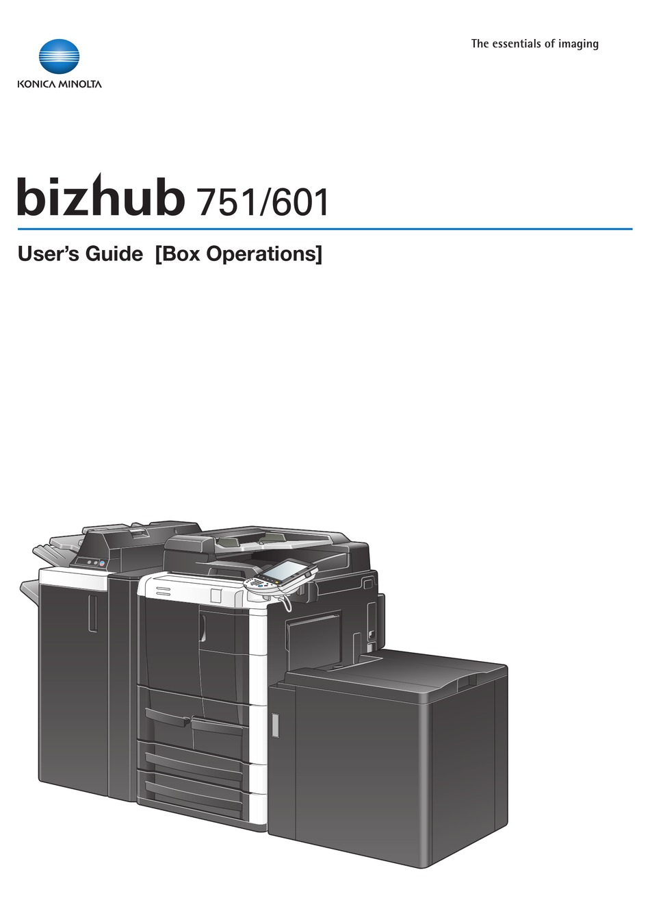 KONICA MINOLTA BIZHUB 601 USER MANUAL Pdf Download | ManualsLib