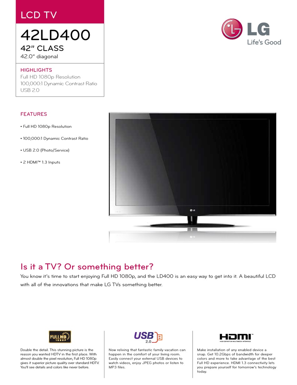 19 Inch TV, Full HD 1080P, LED LCD TV - 19LE5300