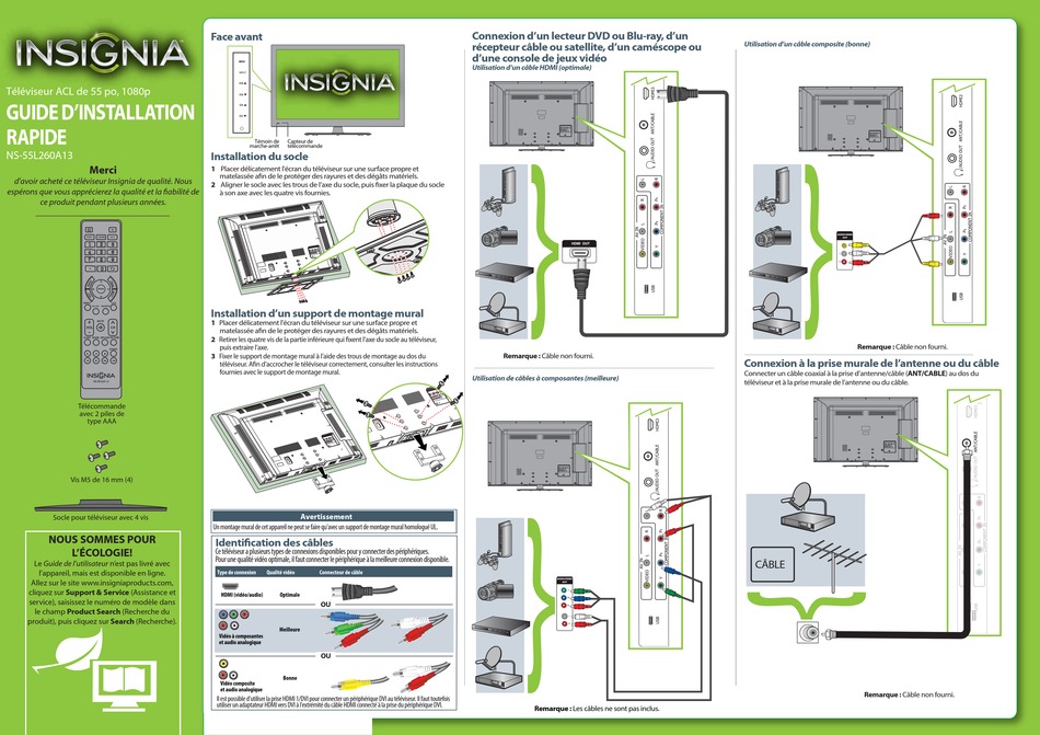 INSIGNIA NS55L260A13 MANUAL D