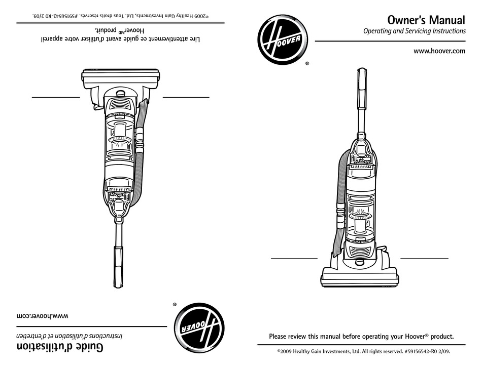 HOOVER UH70055 - TURBO CYCLONIC UPRIGHT 