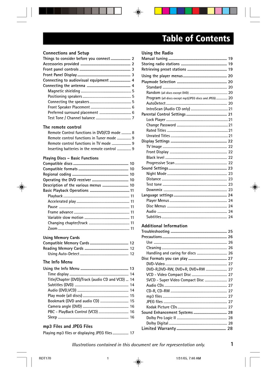 RCA RTD170 USER MANUAL Pdf Download | ManualsLib