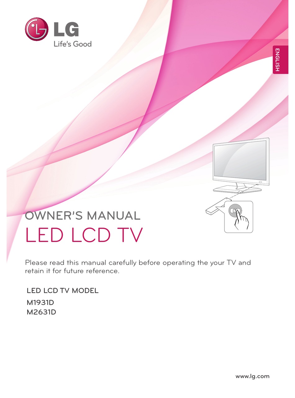 LG M2631D OWNER'S MANUAL Pdf Download | ManualsLib