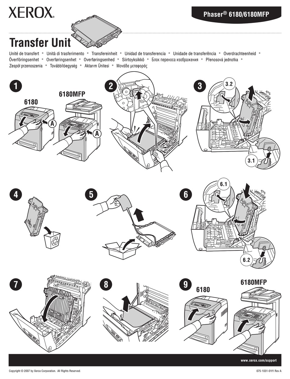 XEROX 6180MFP PHASER COLOR LASER INSTRUCTION SHEET Pdf Download ManualsLib
