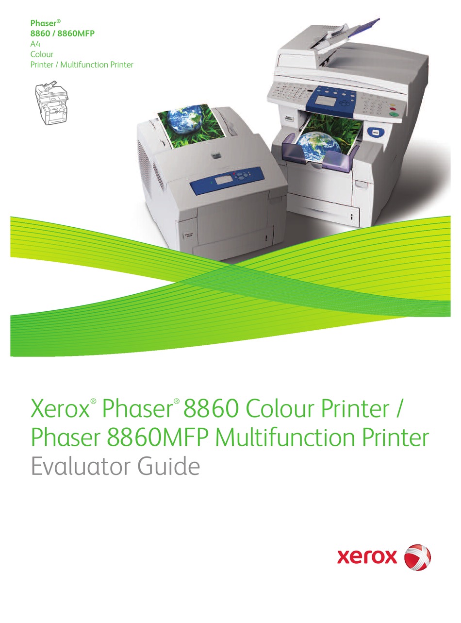 XEROX 8860MFPD MULTIFUNCTION INKJET PRINTER EVALUATOR MANUAL Pdf