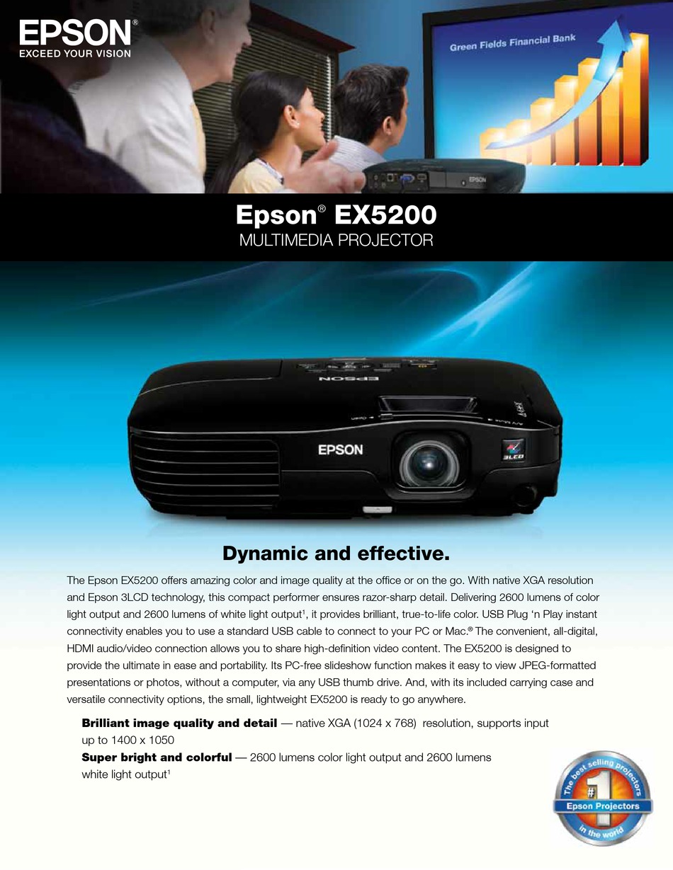 EPSON EX5200 BROCHURE \u0026 SPECS Pdf 