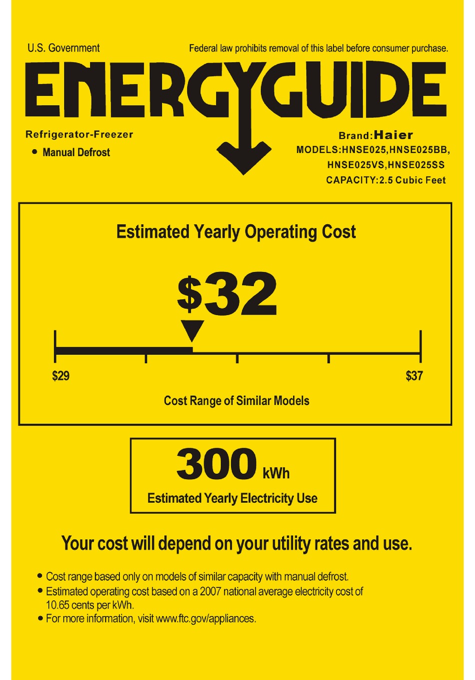 HAIER HNSEW025 ENERGY MANUAL Pdf Download ManualsLib
