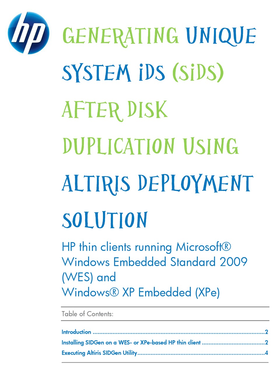 hp thin client windows xp embedded download
