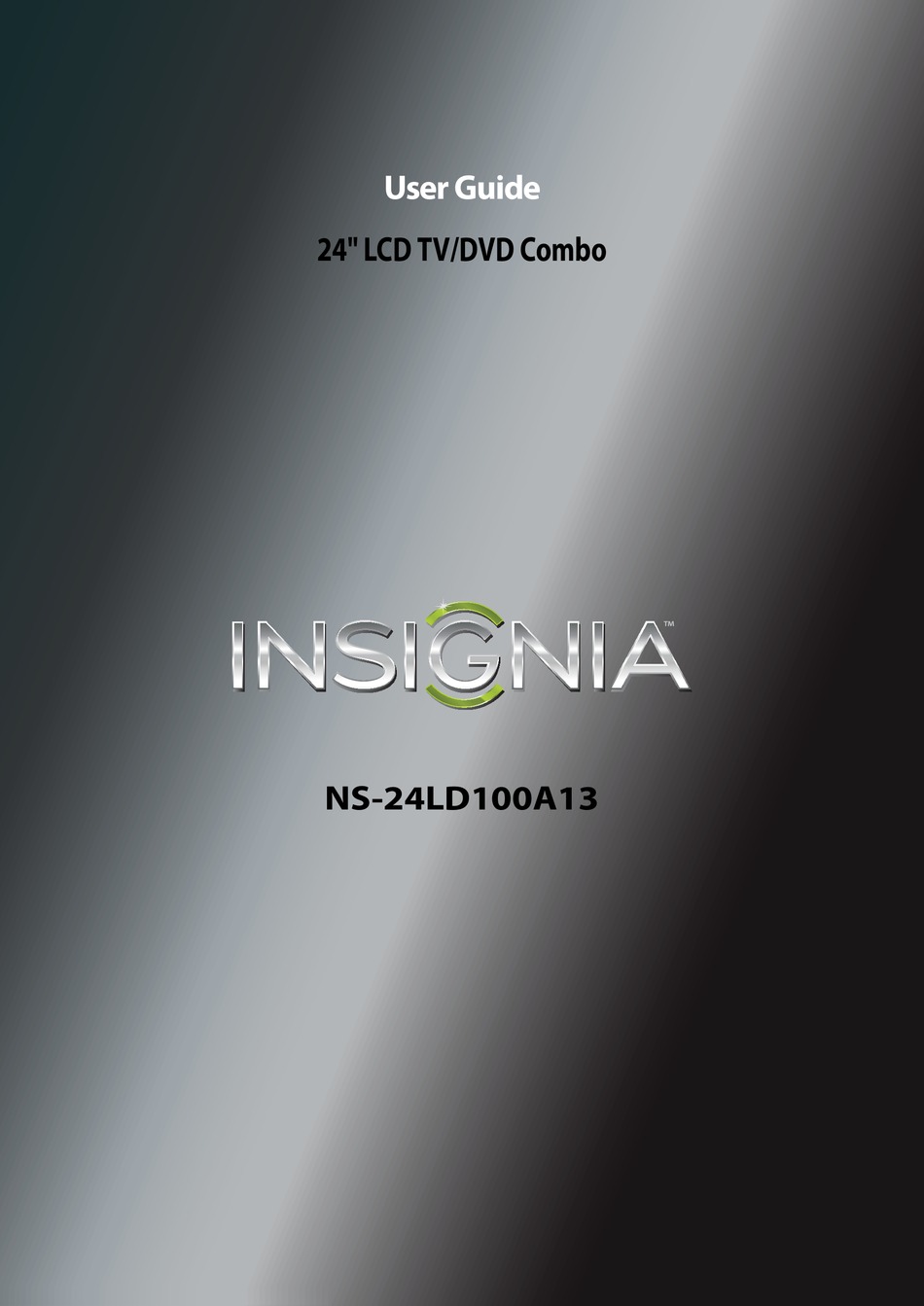 Insignia Ns 24ld100a13 User Manual Pdf Download Manualslib