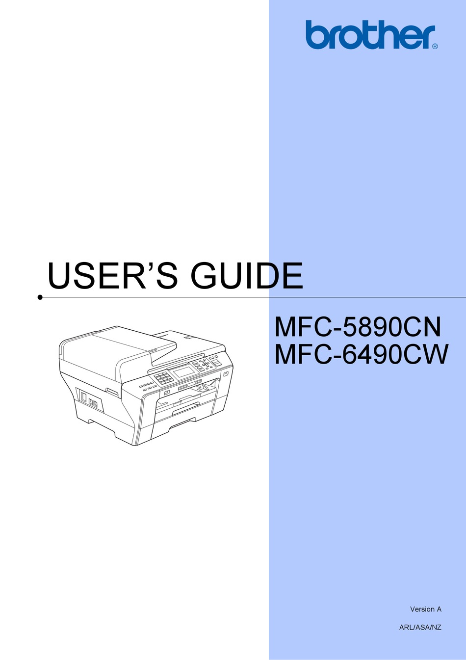 User manual. 5890b. Brother MFC 990 CW как снять держатель трубки. Brother 6490 год выпуска.