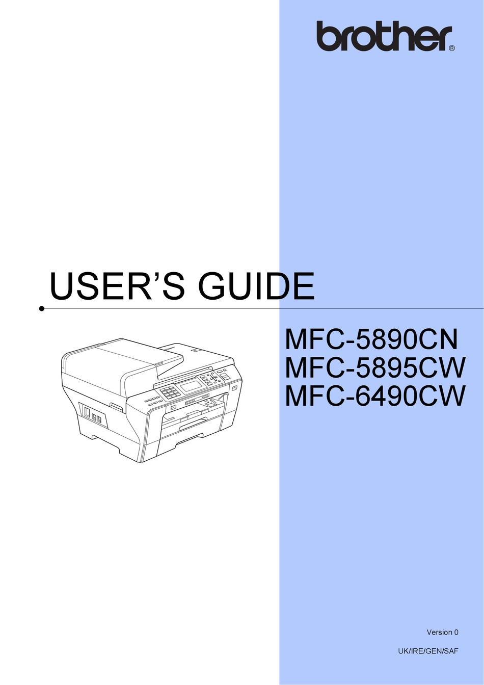 Hou op wrijving Intens BROTHER MFC-5890CN USER MANUAL Pdf Download | ManualsLib