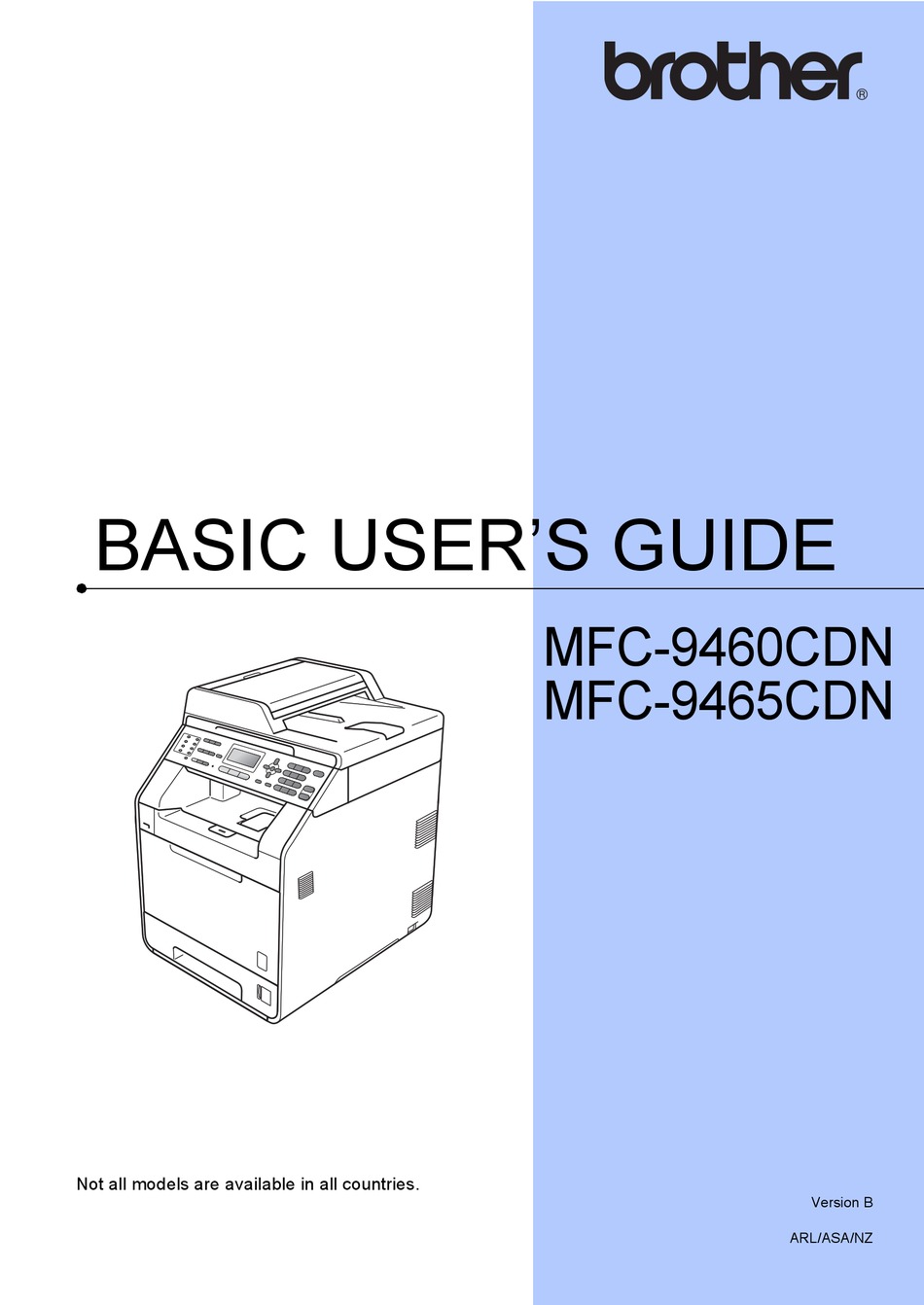 BROTHER MFC-9460CDN BASIC USER'S MANUAL Pdf Download | ManualsLib