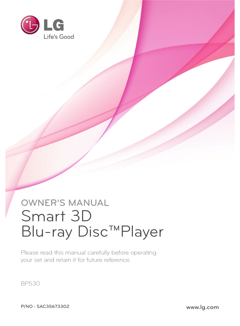 LG BP530 OWNER'S MANUAL Pdf Download | ManualsLib