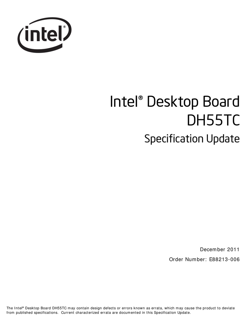 intel dh55tc specs
