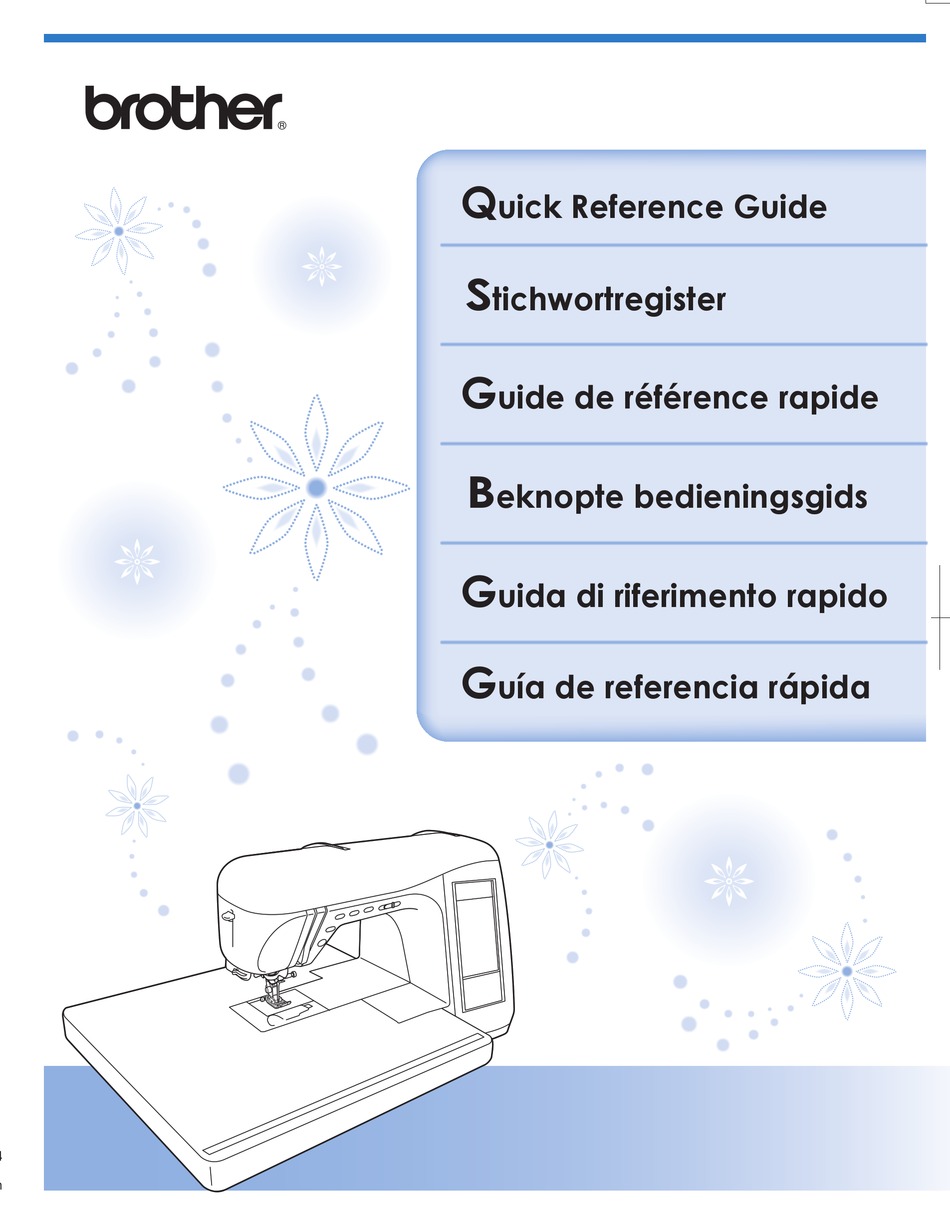 BROTHER LAURA ASHLEY INNOVíS NX2000 QUICK SETUP MANUAL Pdf Download