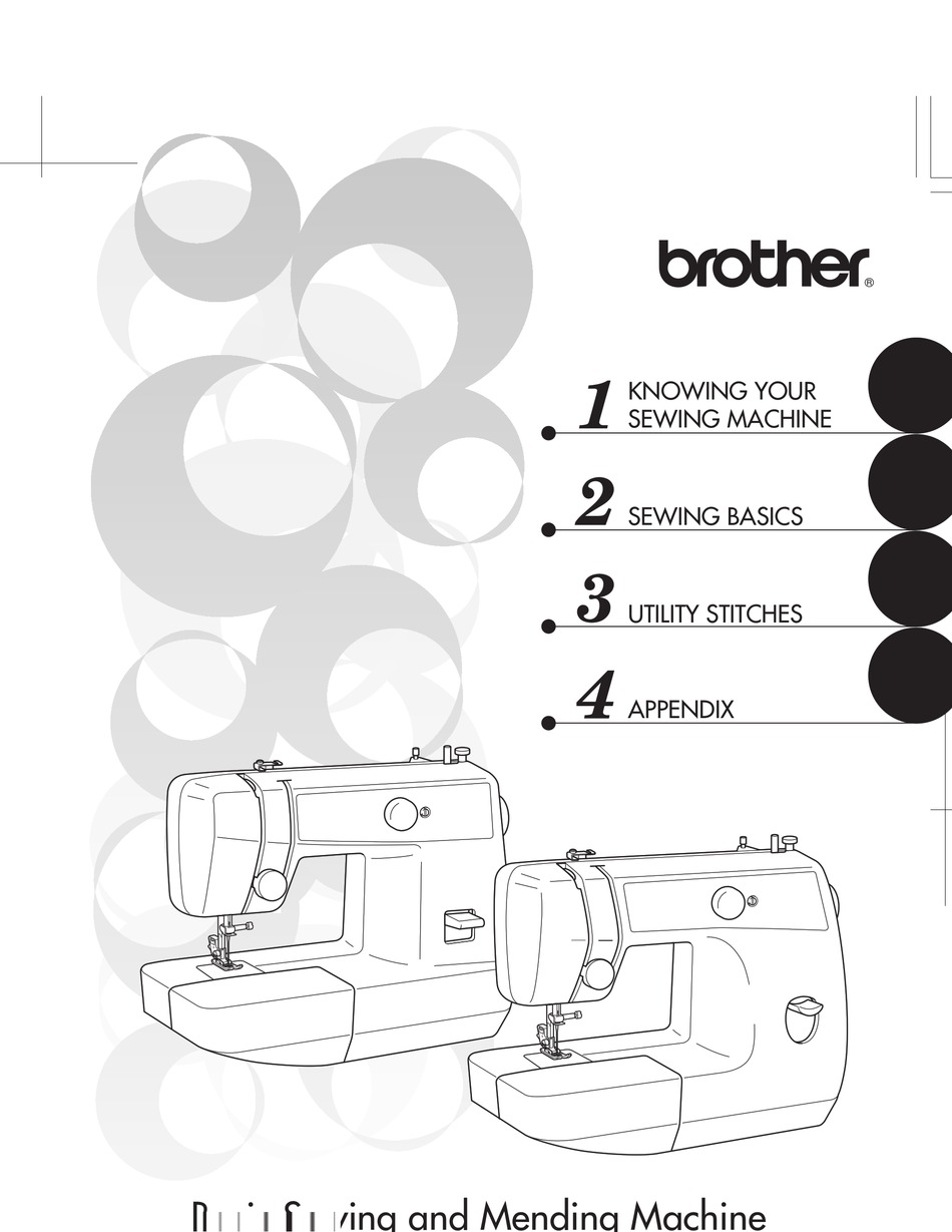 BROTHER LS2125I BASIC SEWING AND MENDING MACHINE OPERATION MANUAL