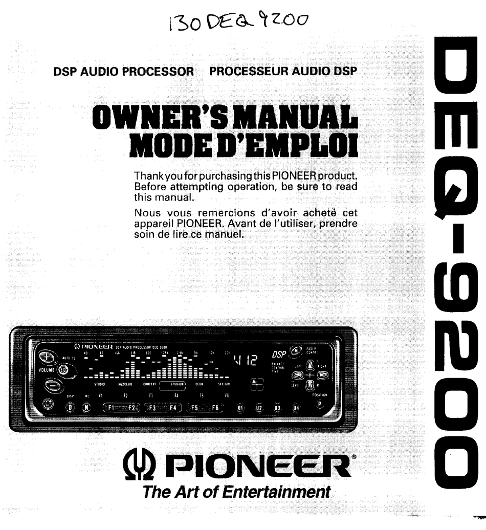 Pioneer Deq 7600 Wiring Diagram - Search Best 4K Wallpapers