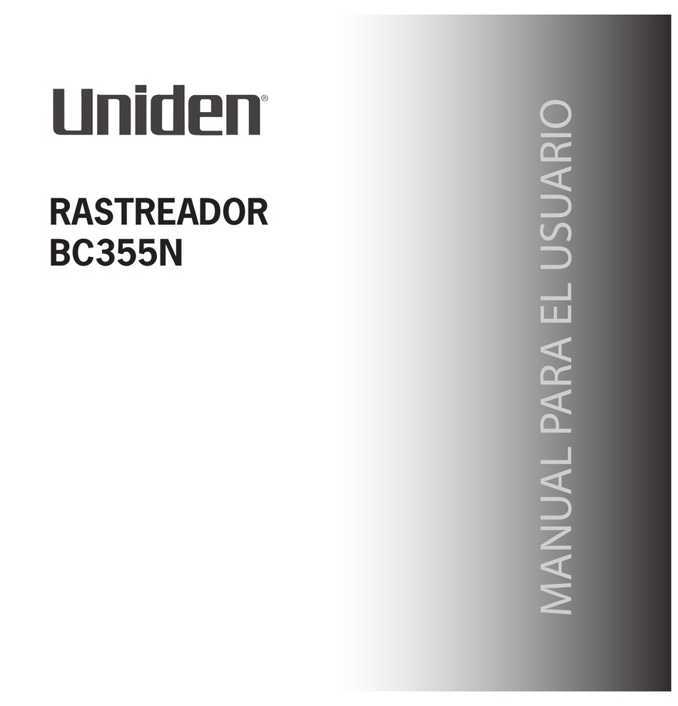 UNIDEN BC355N MANUAL PARA EL USUARIO Pdf Download | ManualsLib