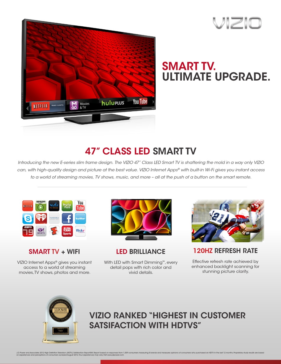 VIZIO E470IA0 SPECIFICATIONS Pdf Download ManualsLib