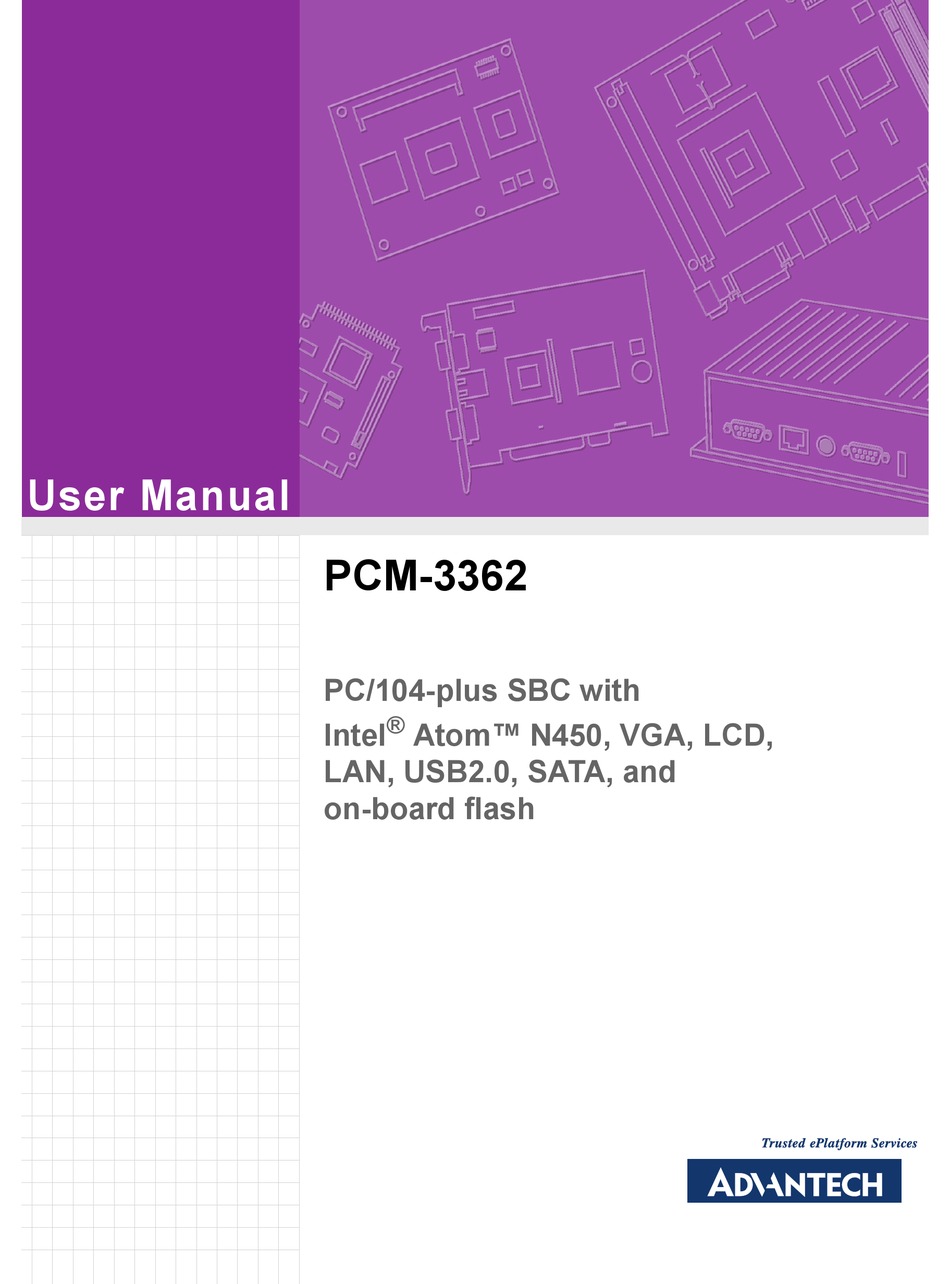 ADVANTECH PCM3362 USER MANUAL Pdf Download ManualsLib