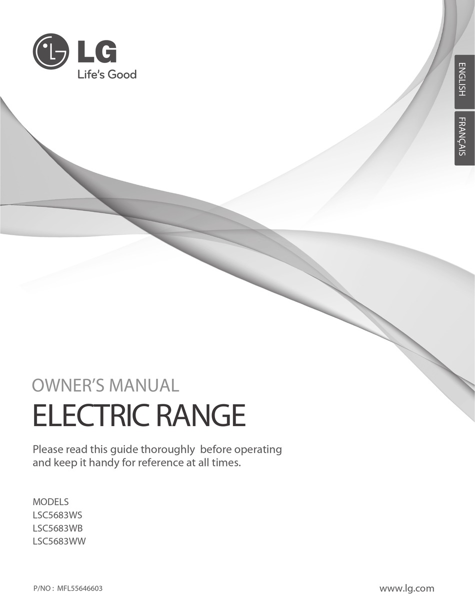 LG LSC5683WS OWNER'S MANUAL Pdf Download | ManualsLib