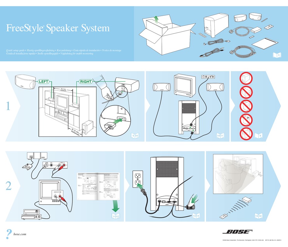 BOSE FREESTYLE QUICK SETUP MANUAL Pdf 