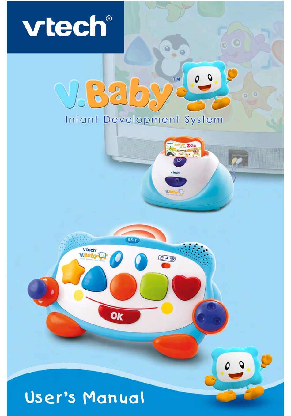 VTECH V.BABY INFANT LEARNING SYSTEM MEET ME AT THE ZOO BABY SMARTRIDGE BUNDLED USER MANUAL Pdf