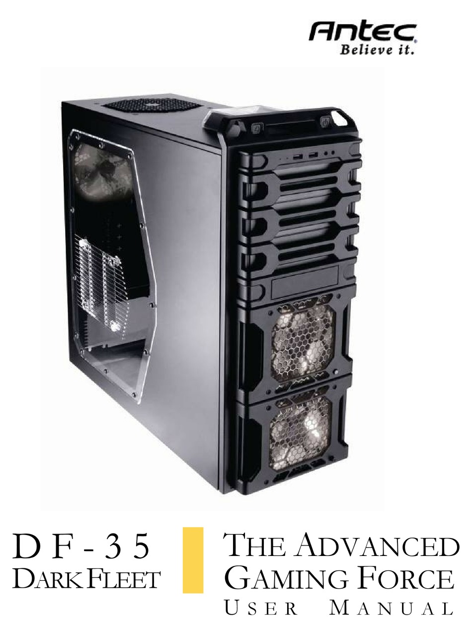 Antec Dark Fleet Df 35 User Manual Pdf Download Manualslib