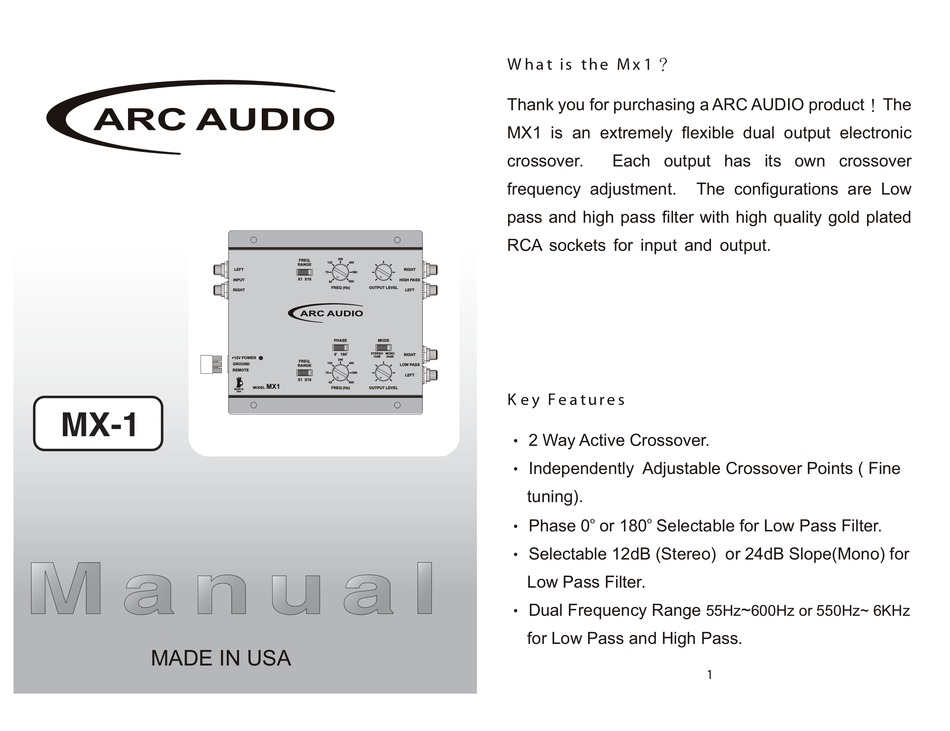 arc xt pro user manual