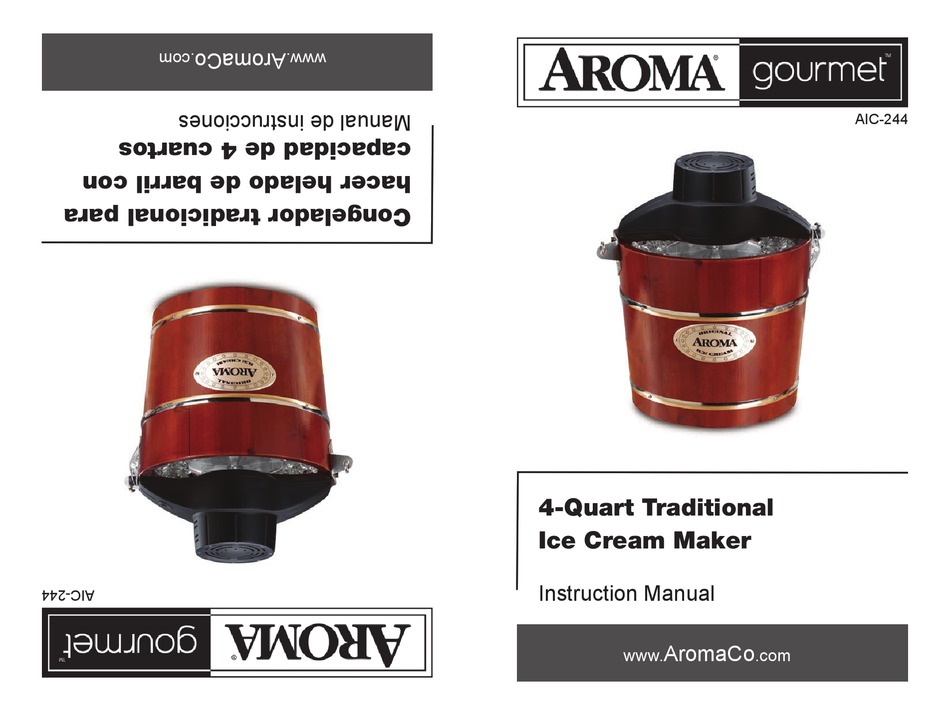 Aroma gourmet discount ice cream maker