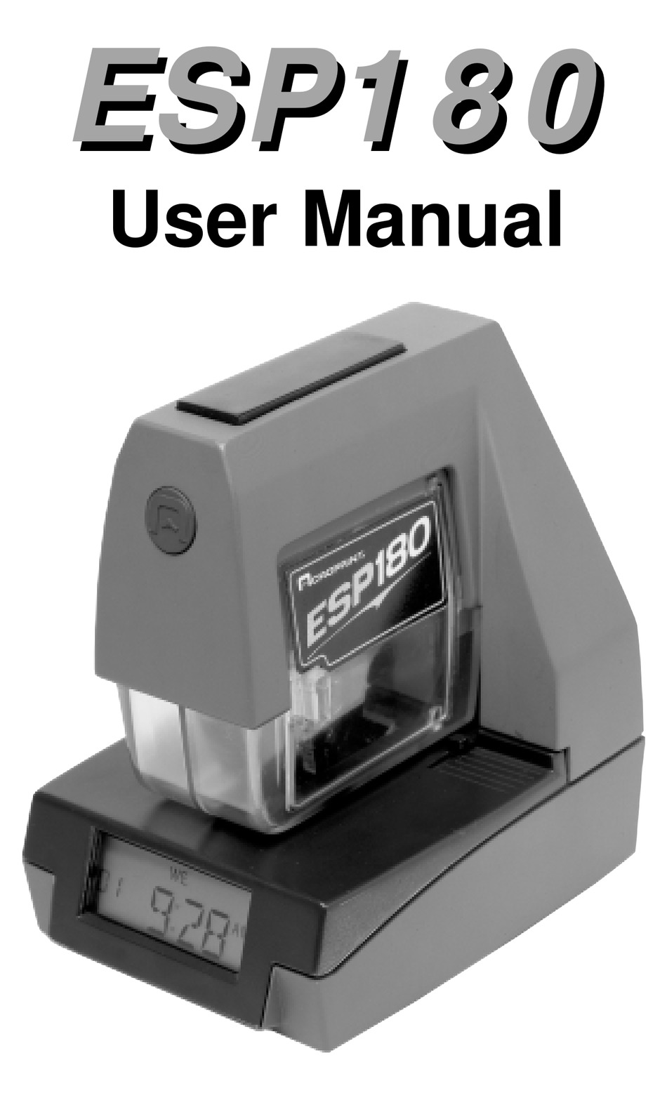 ACROPRINT ESP1 80 USER MANUAL Pdf Download ManualsLib