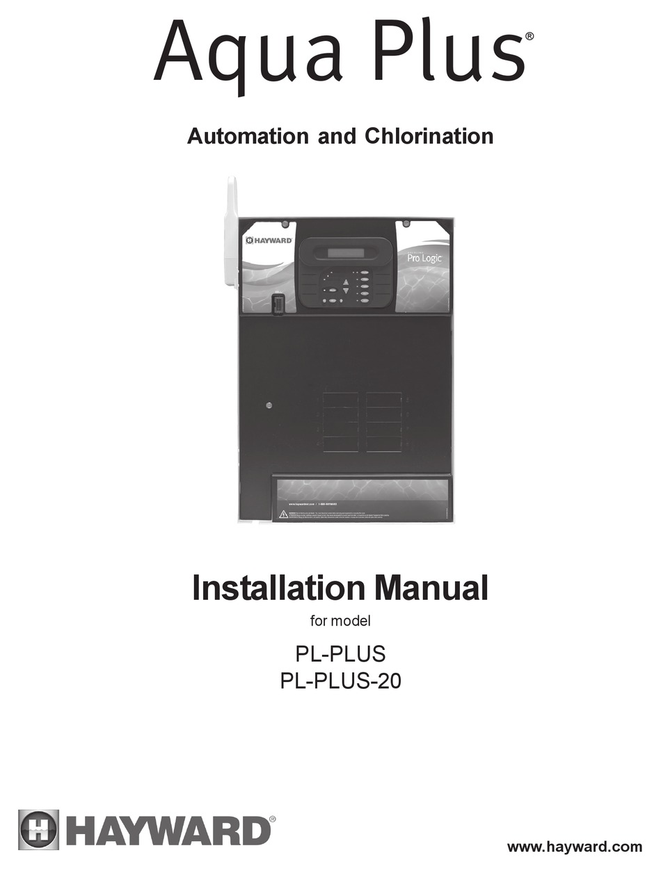 HAYWARD AQUA PLUS® INSTALLATION MANUAL Pdf Download | ManualsLib