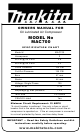 Makita Mac 700 Owners Manual