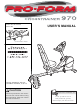 PROFORM CROSSTRAINER 970 USER MANUAL Pdf Download.